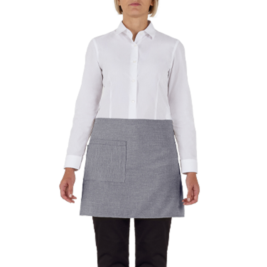 GREMBIULE NAPOLI FAKE LINEN GRIGIO CHIARO
