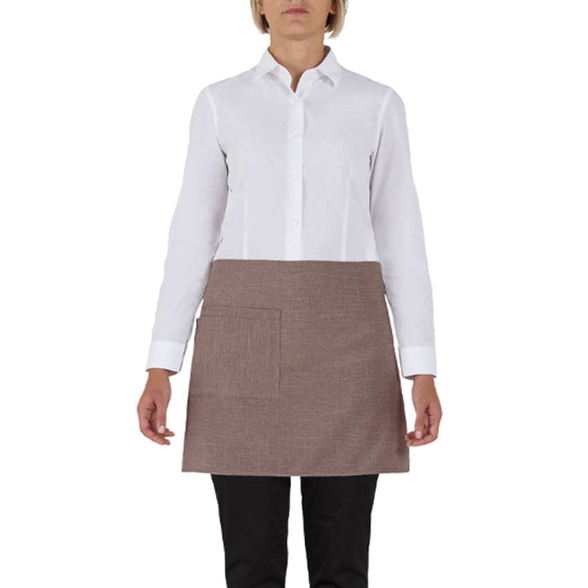 GREMBIULE NAPOLI FAKE LINEN MARRONE