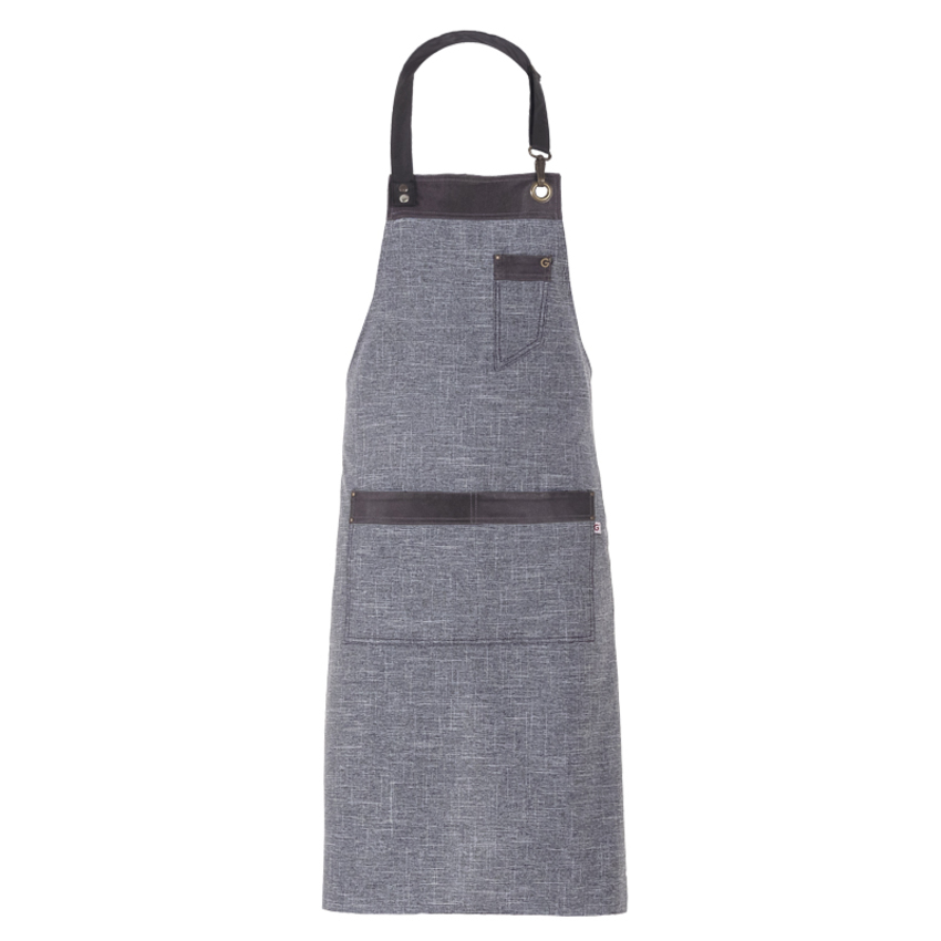GREMBIULE TROPEZ FAKE LINEN GRIGIO CHIARO