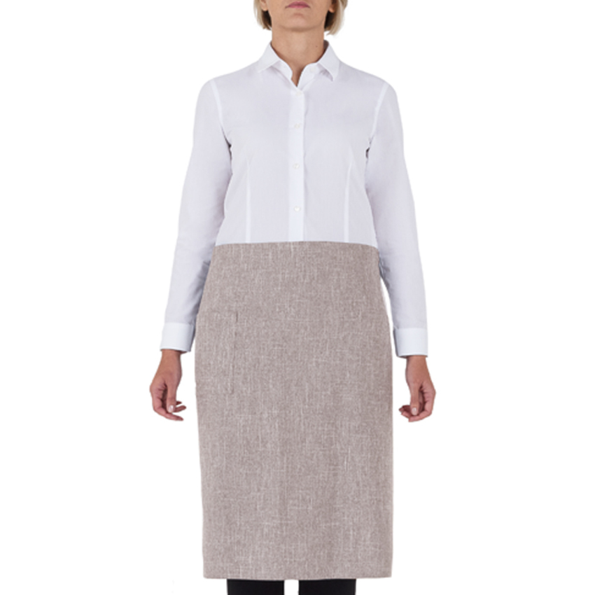 GREMBIULE LIONE FAKE LINEN BEIGE