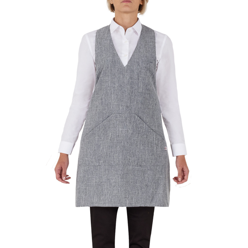 GREMBIULE SCOTLAND F.LINEN GRIGIO CHIARO