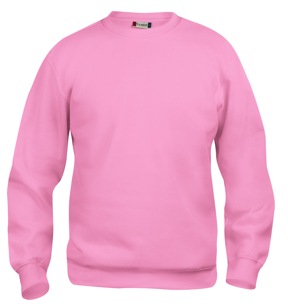 FELPA CLIQUE BASIC ROUNDNECK GIROCOLLO ROSA BRILLANTE