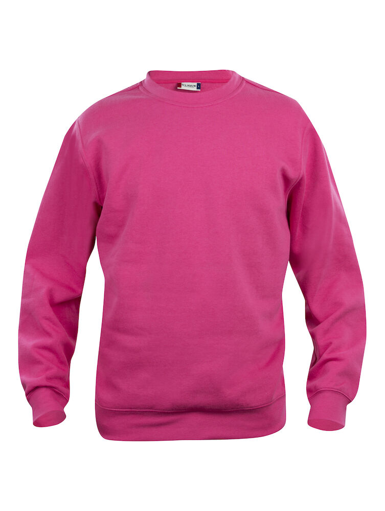 FELPA CLIQUE BASIC ROUNDNECK GIROCOLLO LAMPONE