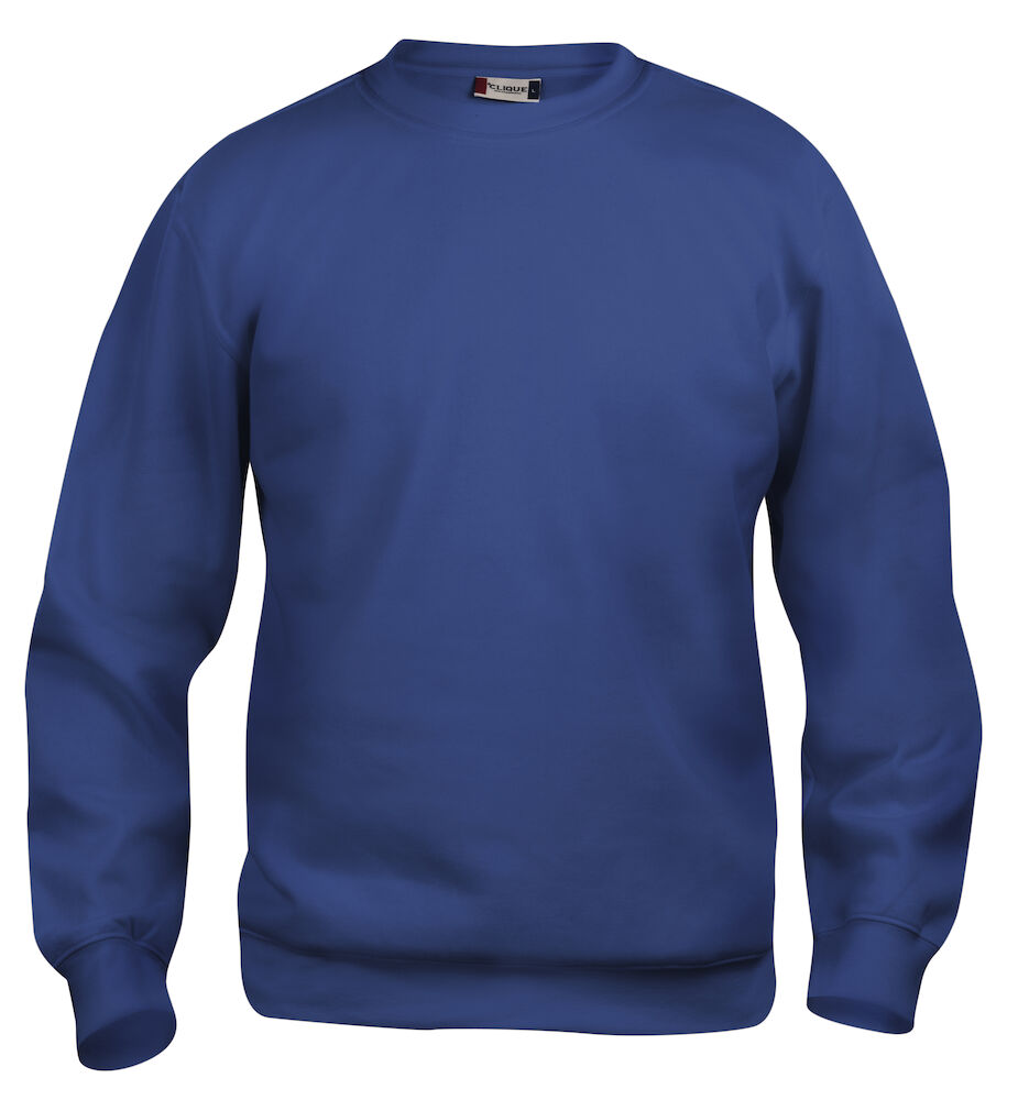 FELPA CLIQUE BASIC ROUNDNECK GIROCOLLO BLU COBALTO