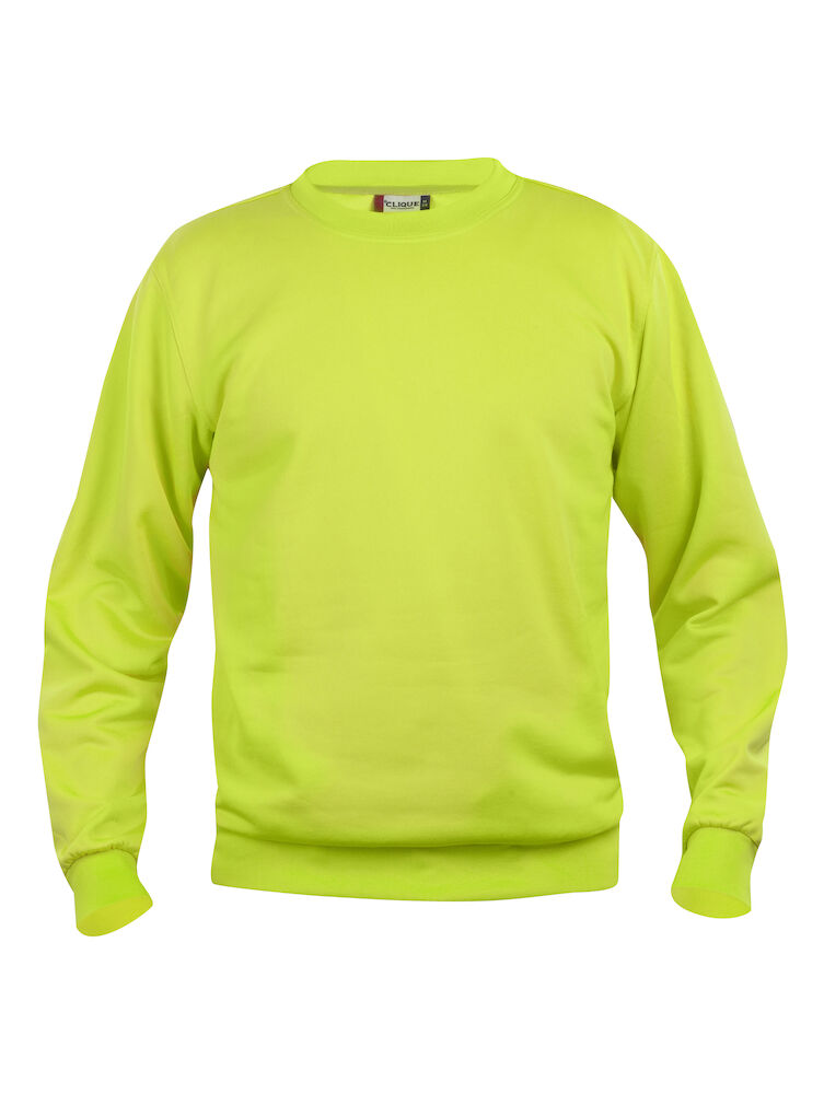 FELPA CLIQUE BASIC ROUNDNECK GIROCOLLO VERDE LIME