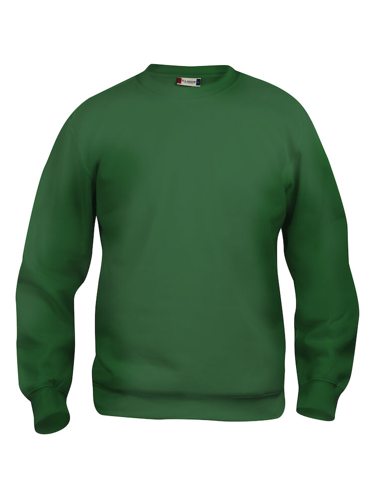 FELPA CLIQUE BASIC ROUNDNECK GIROCOLLO VERDE BOTTIGLIA
