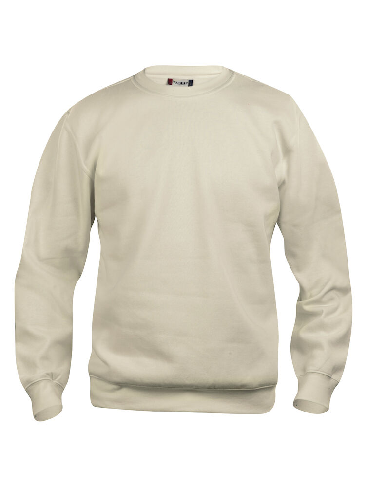 FELPA CLIQUE BASIC ROUNDNECK GIROCOLLO BEIGE