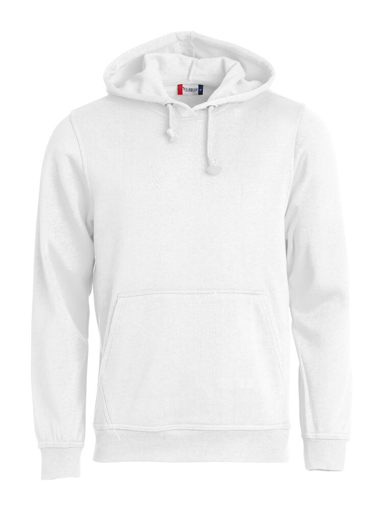 FELPA CLIQUE HOODY GIROCOLLO C/CAPPUCCIO BIANCA