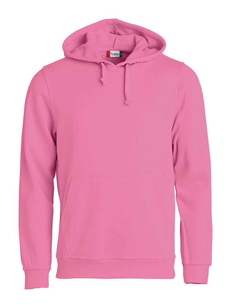 FELPA CLIQUE HOODY GIROCOLLO C/CAPPUCCIO ROSA BRILLANTE