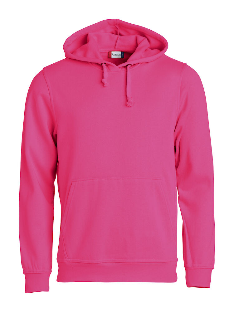 FELPA CLIQUE HOODY GIROCOLLO C/CAPPUCCIO LAMPONE