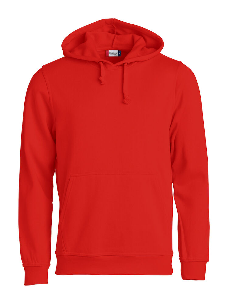 FELPA CLIQUE HOODY GIROCOLLO C/CAPPUCCIO ROSSO