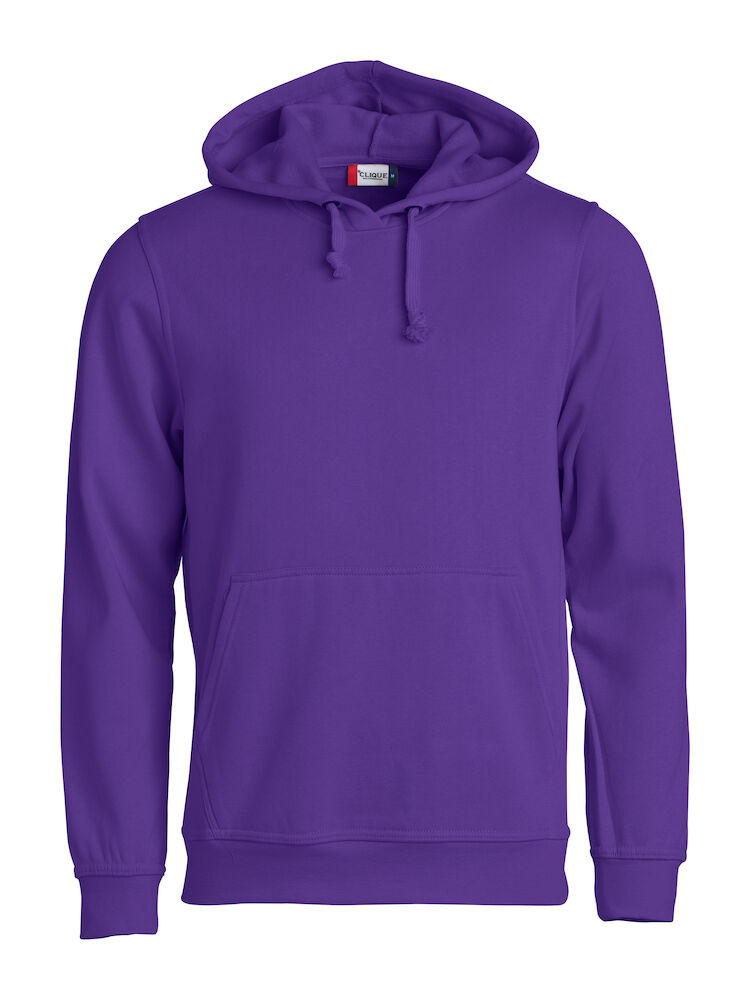 FELPA CLIQUE HOODY GIROCOLLO C/CAPPUCCIO VIOLA