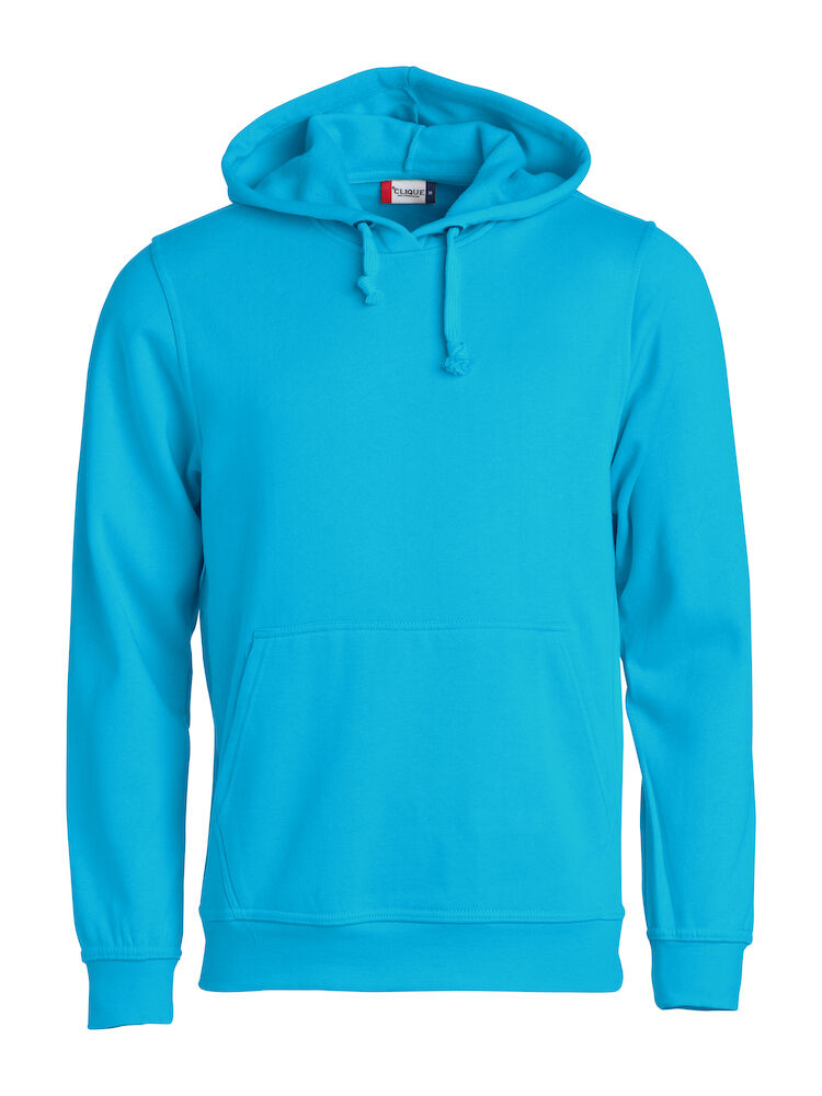 FELPA CLIQUE HOODY GIROCOLLO C/CAPPUCCIO TURCHESE