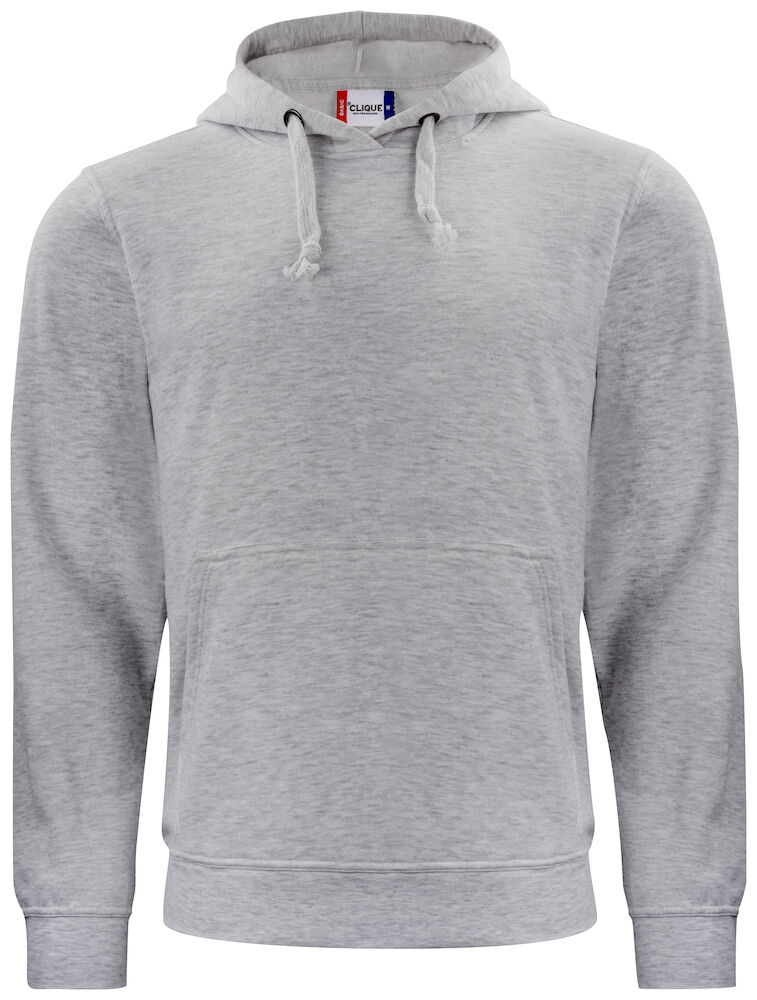 FELPA CLIQUE HOODY GIROCOLLO C/CAPPUCCIO GRIGIO MELANGE