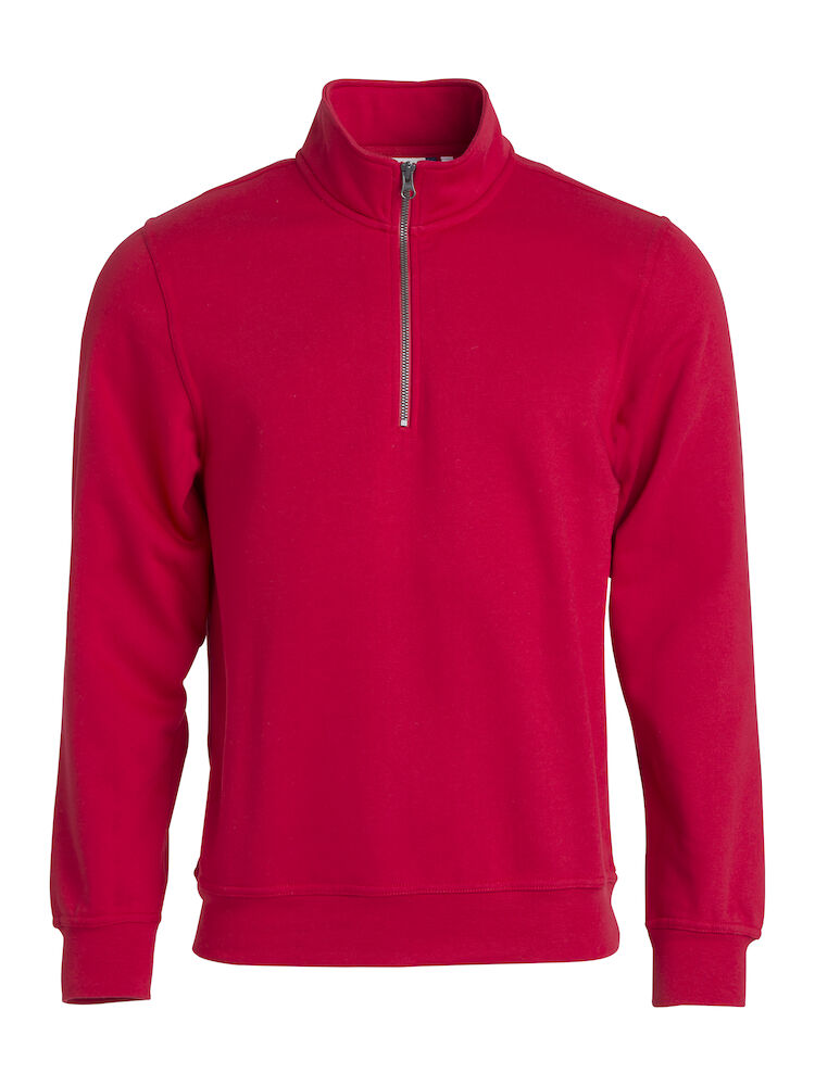 FELPA CLIQUE BASIC 1/2 ZIP ROSSO