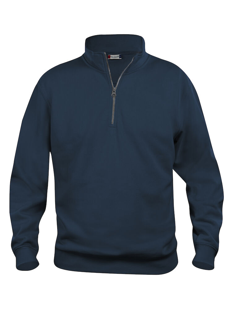 FELPA CLIQUE BASIC 1/2 ZIP BLU NAVY