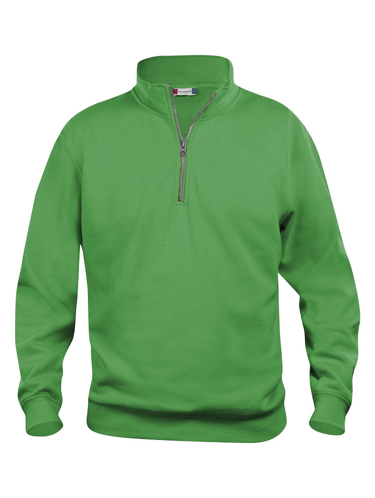 FELPA CLIQUE BASIC 1/2 ZIP VERDE ACIDO