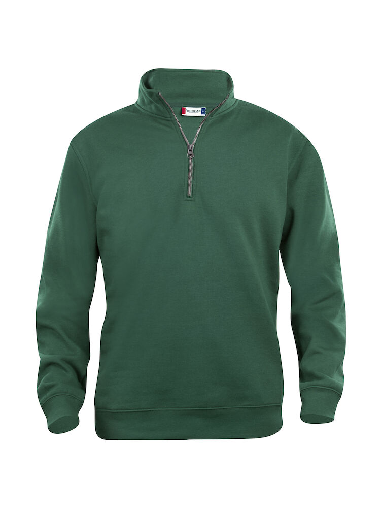FELPA CLIQUE BASIC 1/2 ZIP VERDE BOTTIGLIA