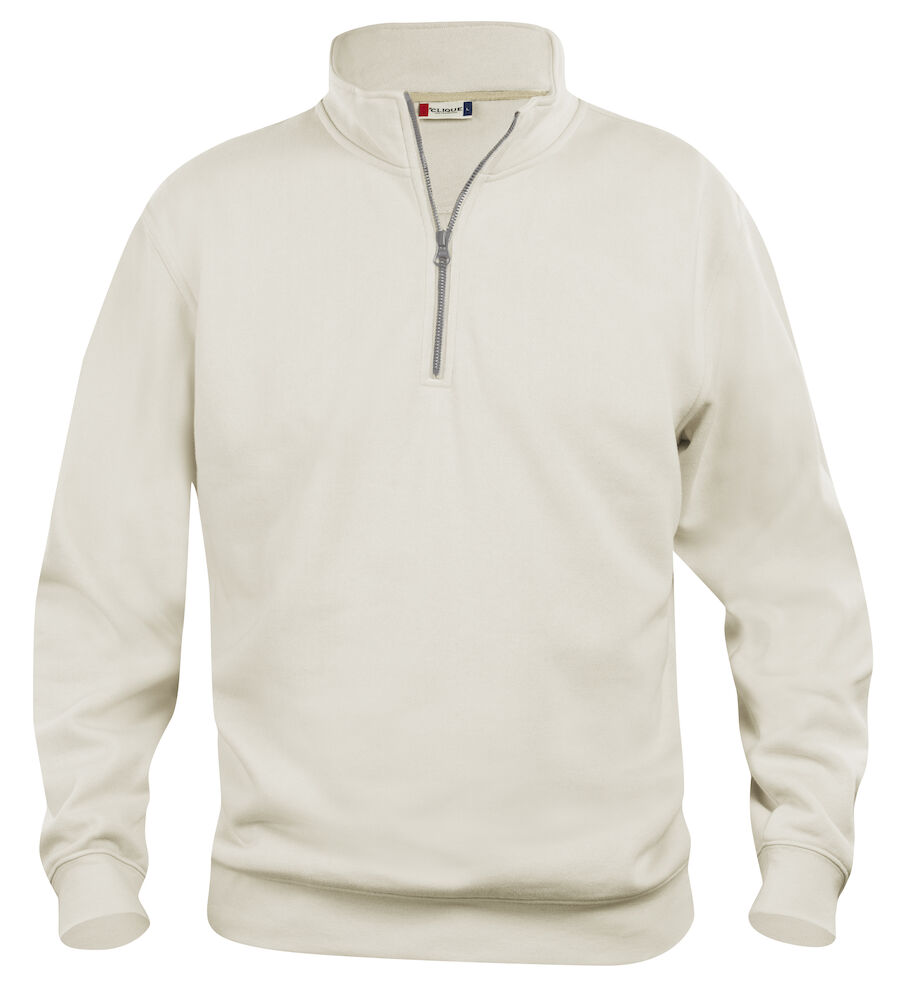 FELPA CLIQUE BASIC 1/2 ZIP BEIGE