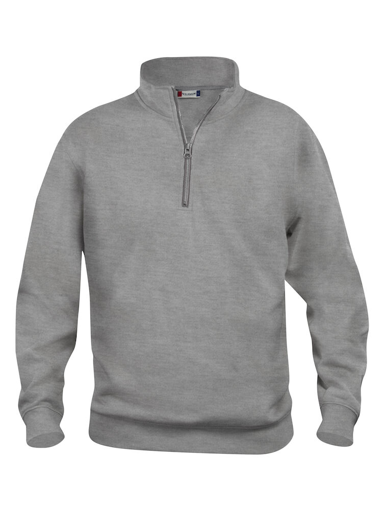 FELPA CLIQUE BASIC 1/2 ZIP GRIGIO MELANGE