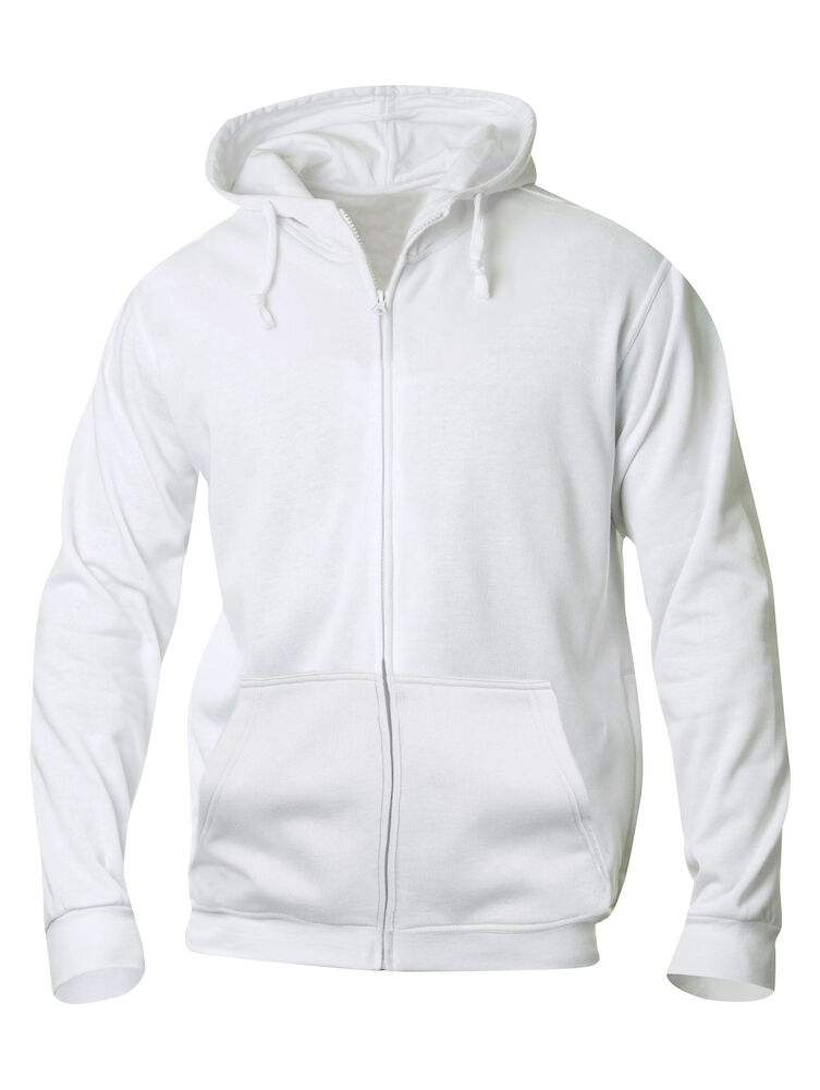 FELPA CLIQUE HOODY FULL ZIP C/CAPPUCCIO BIANCA