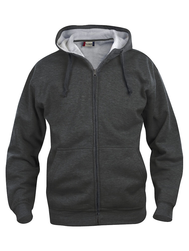 FELPA CLIQUE HOODY FULL ZIP C/CAPPUCCIO GRIGIO ANTRACITE MELANGE