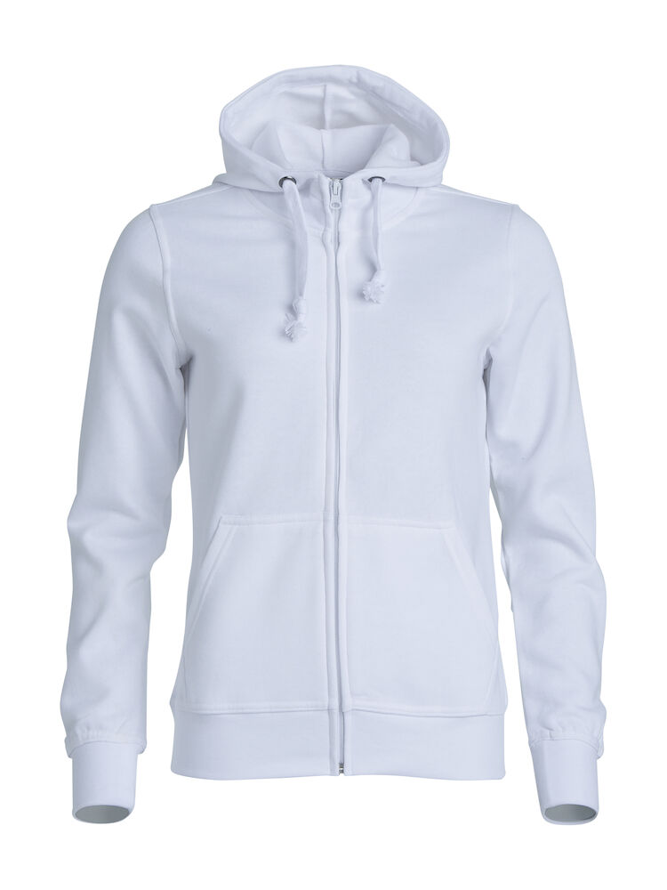FELPA CLIQUE HOODY FULL ZIP LADIES C/CAPPUCCIO BIANCA