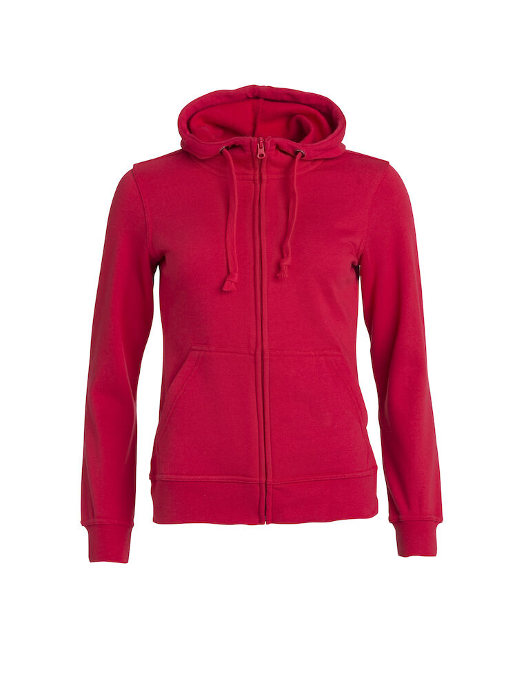 FELPA CLIQUE HOODY FULL ZIP LADIES C/CAPPUCCIO ROSSO