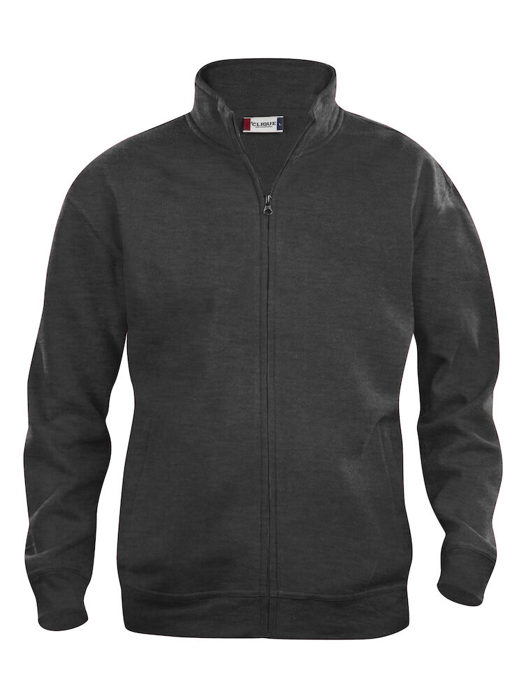 FELPA CLIQUE FULL ZIP GRIGIO ANTRACITE MELANGE