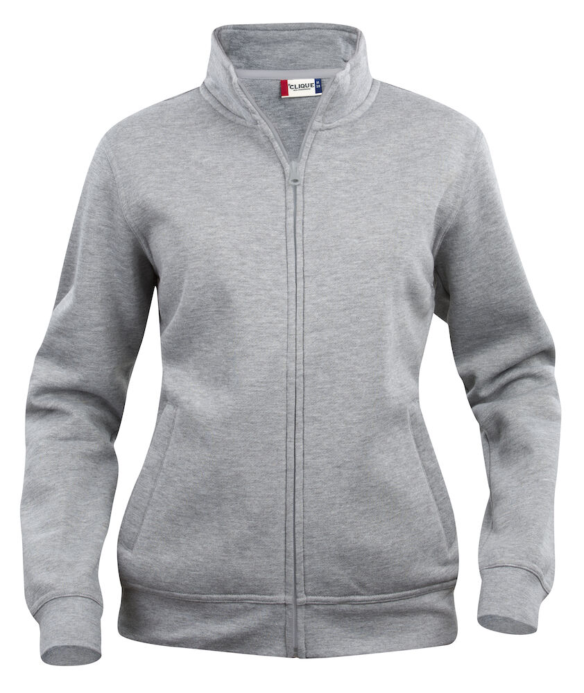 FELPA CLIQUE FULL ZIP LADIES GRIGIO MELANGE