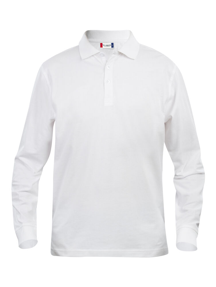 POLO CLIQUE CLASSIC LINCOLN M/LUNGA BIANCA