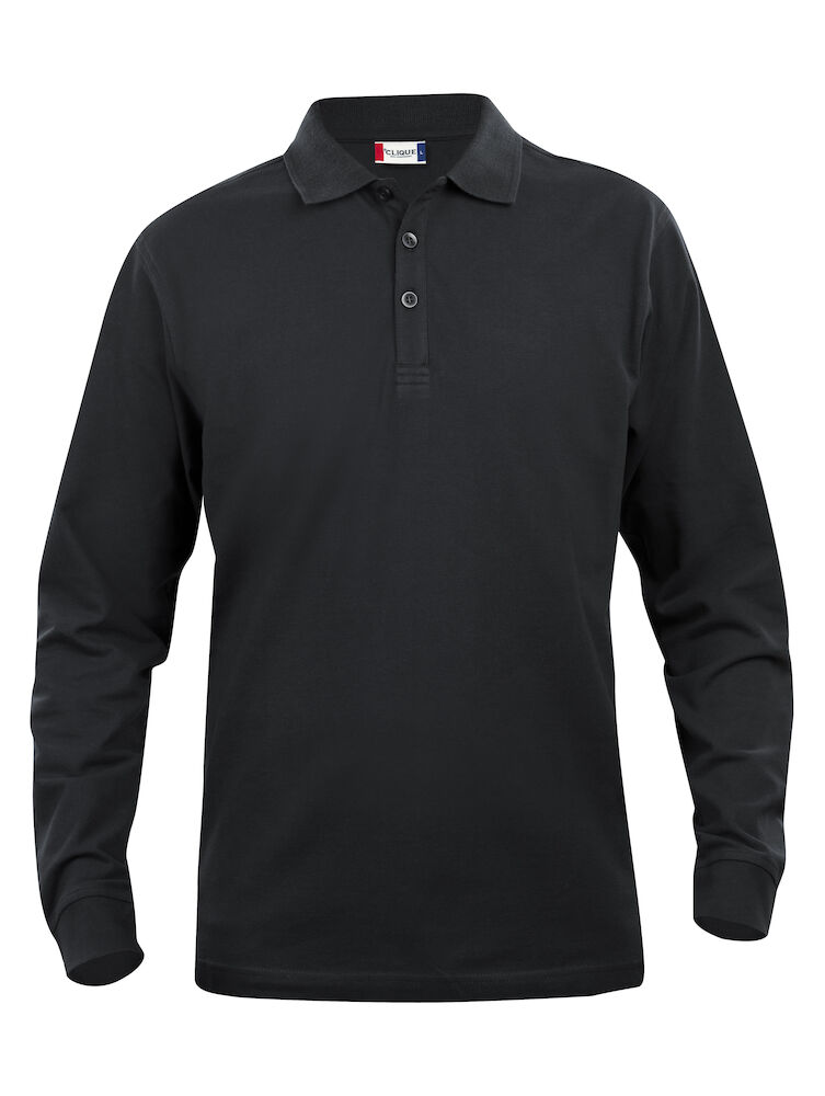 POLO CLIQUE CLASSIC LINCOLN M/LUNGA NERA