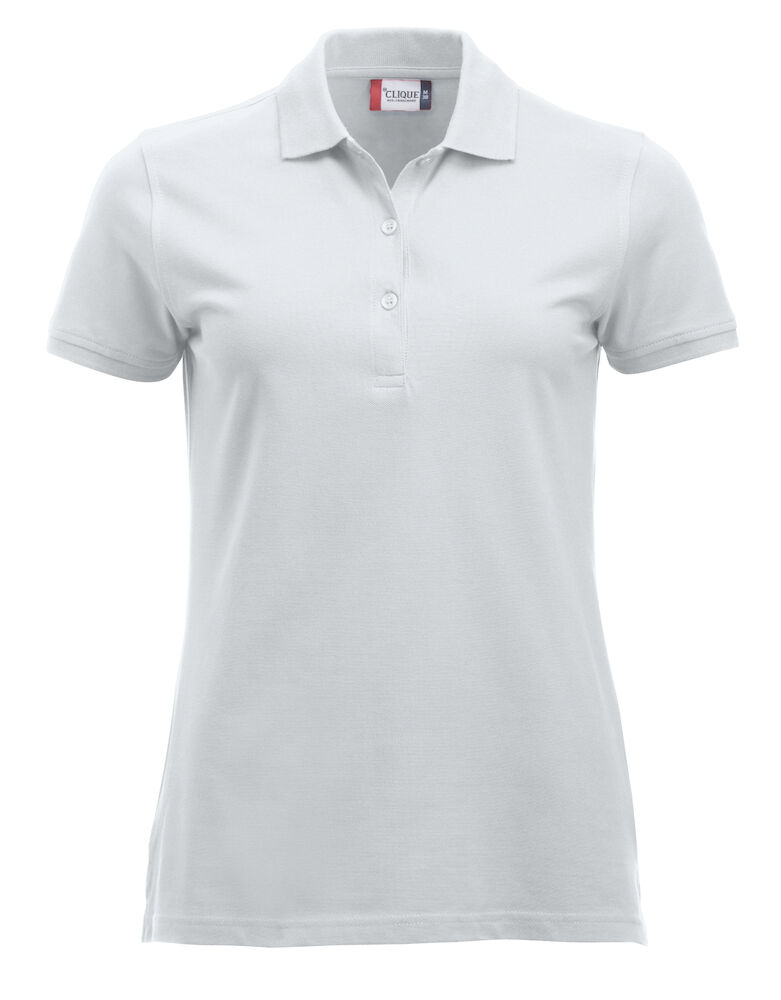 POLO CLIQUE CLASSIC MARION DONNA S/S BIANCA