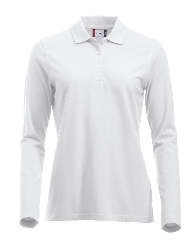 POLO CLIQUE CLASSIC MARION DONNA M/LUNGA BIANCA