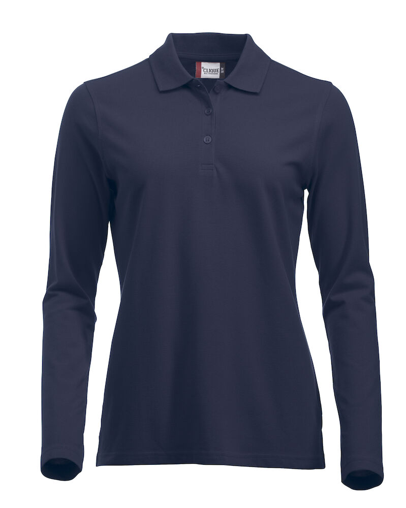 POLO CLIQUE CLASSIC MARION DONNA M/LUNGA BLU NAVY