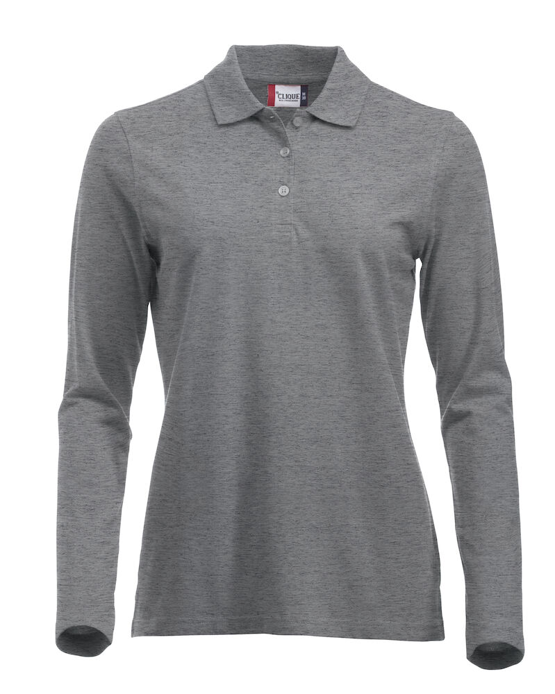 POLO CLIQUE CLASSIC MARION DONNA M/LUNGA GRIGIO MELANGE
