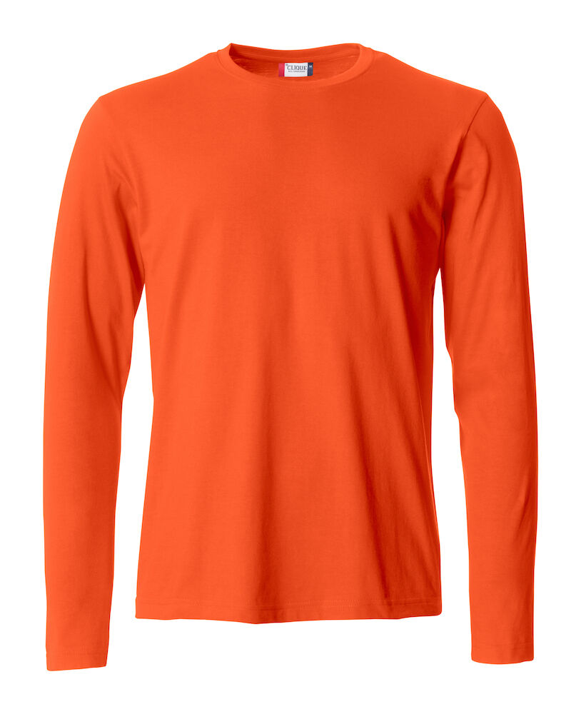 T-SHIRT M/LUNGA CLIQUE BASIC ARANCIO