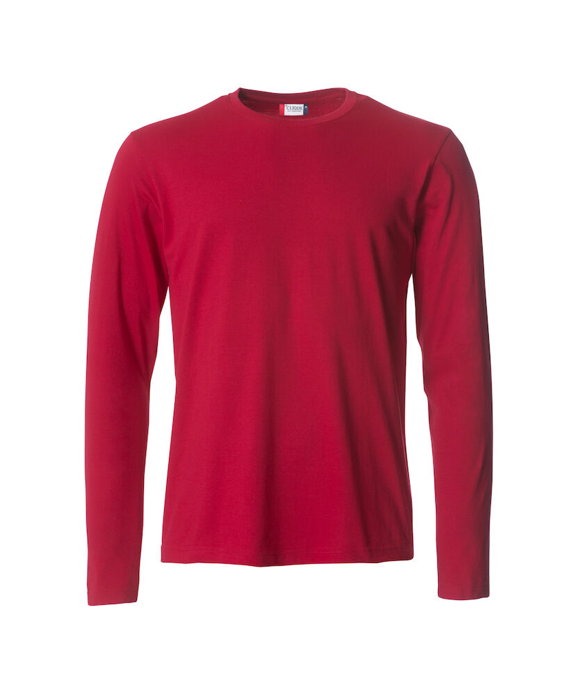 T-SHIRT M/LUNGA CLIQUE BASIC ROSSO