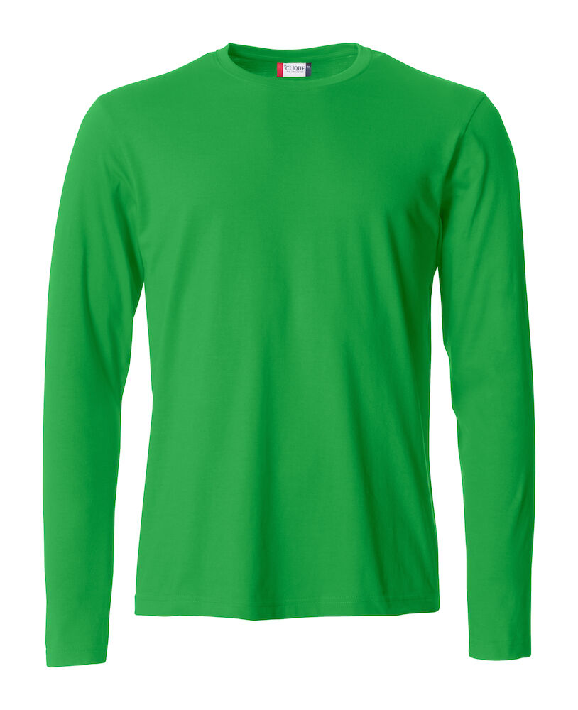 T-SHIRT M/LUNGA CLIQUE BASIC VERDE ACIDO