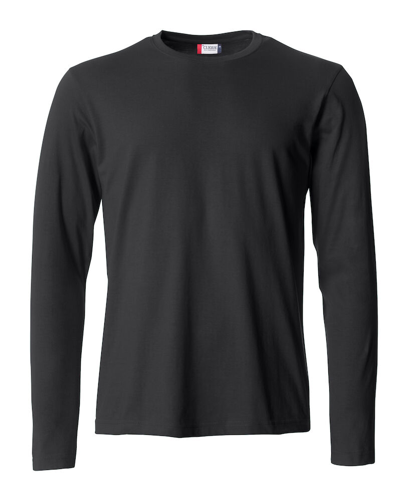 T-SHIRT M/LUNGA CLIQUE BASIC NERO