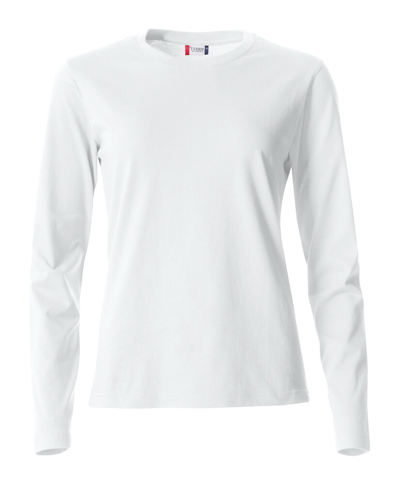 T-SHIRT M/LUNGA CLIQUE BASIC LADIES BIANCA