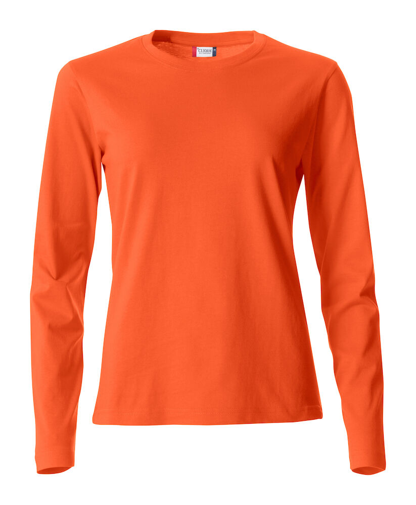 T-SHIRT M/LUNGA CLIQUE BASIC LADIES ARANCIO