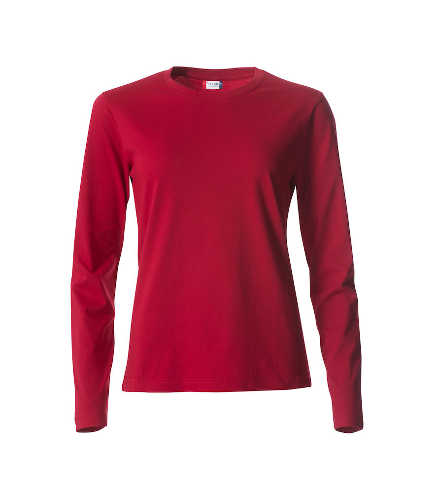 T-SHIRT M/LUNGA CLIQUE BASIC LADIES ROSSO