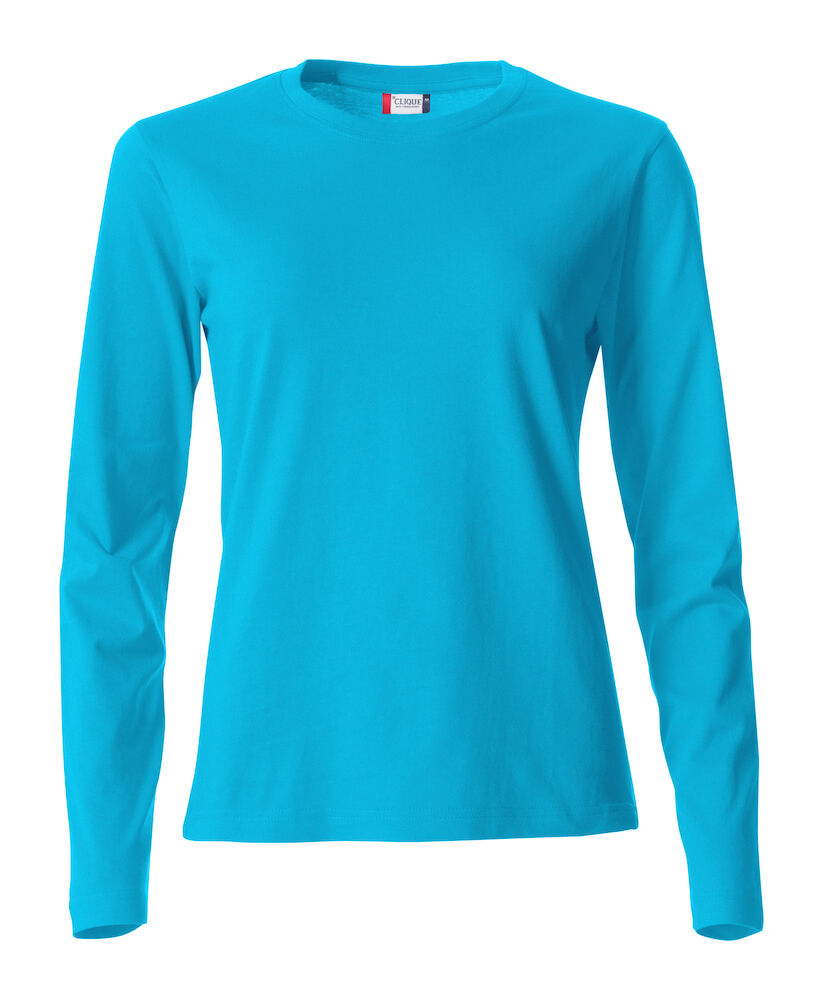 T-SHIRT M/LUNGA CLIQUE BASIC LADIES TURCHESE