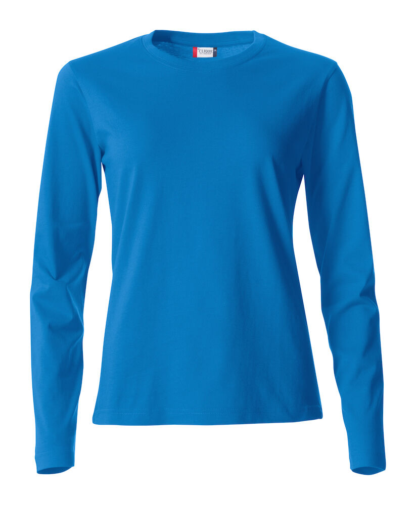 T-SHIRT M/LUNGA CLIQUE BASIC LADIES ROYAL BLUE