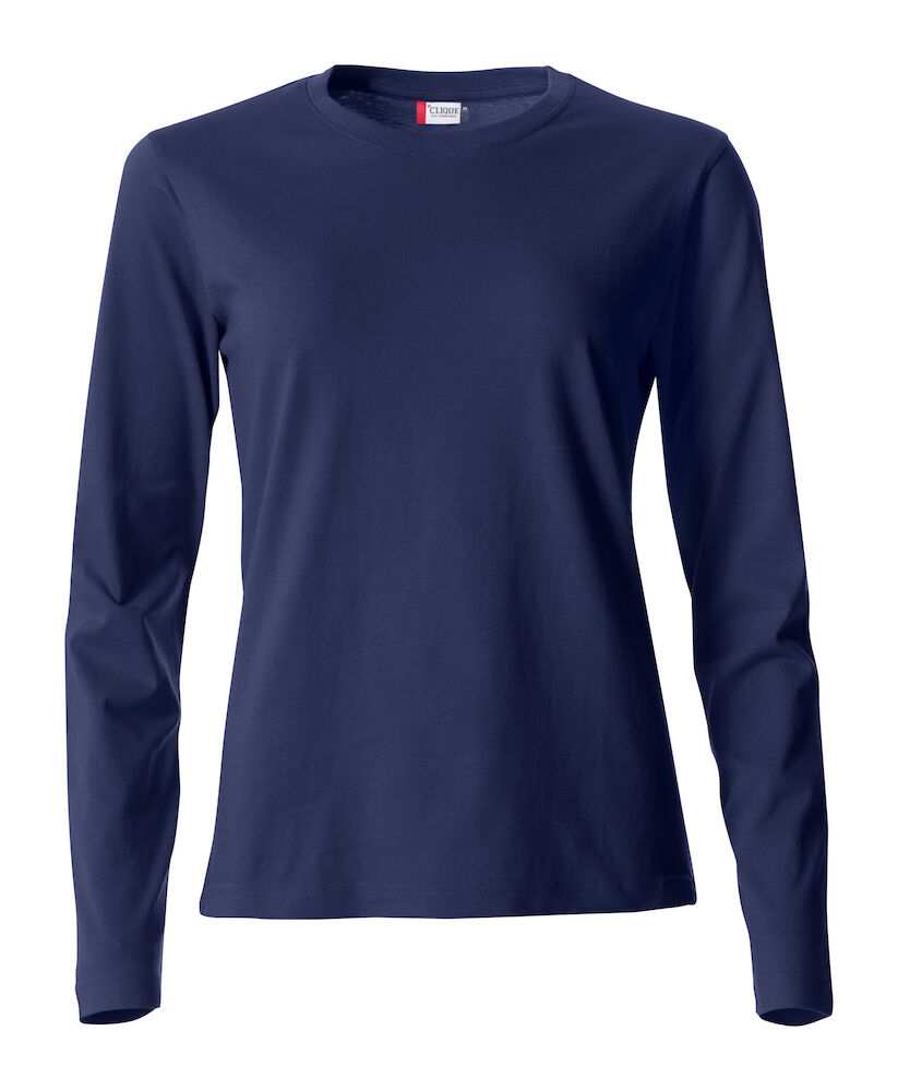 T-SHIRT M/LUNGA CLIQUE BASIC LADIES BLU NAVY