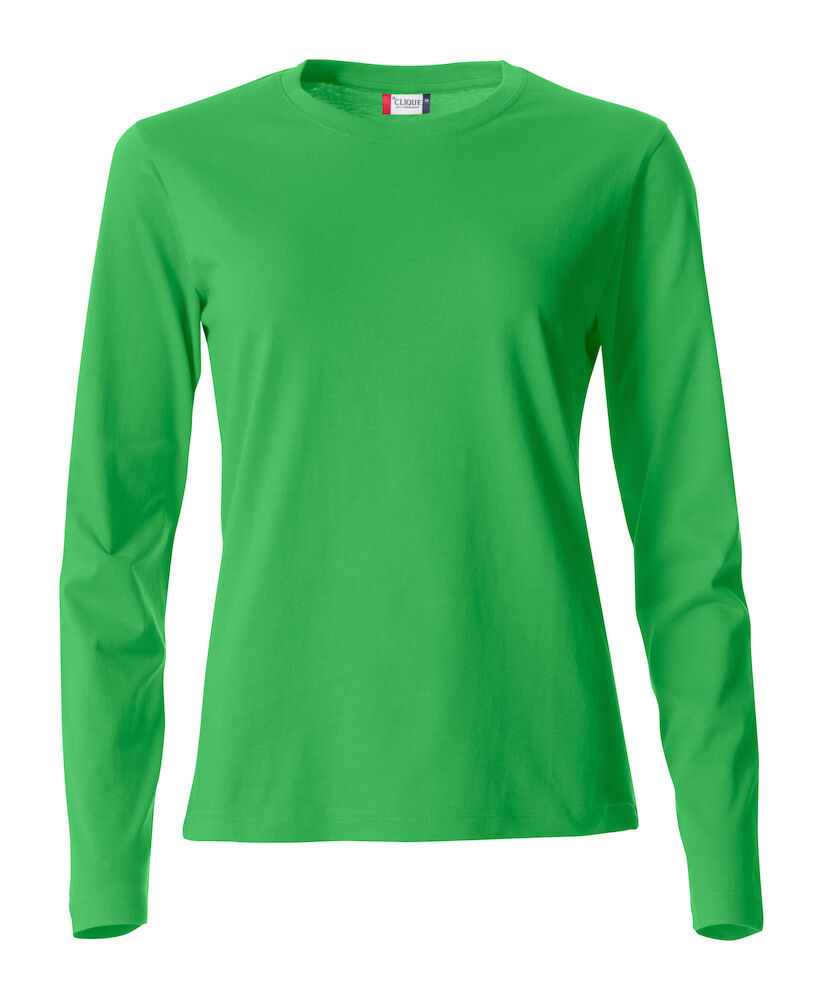 T-SHIRT M/LUNGA CLIQUE BASIC LADIES VERDE ACIDO