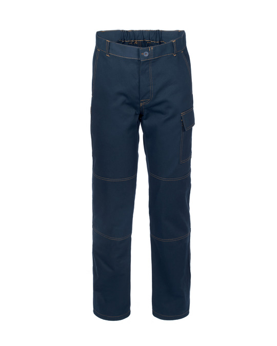 PANTALONE SERIO PLUS+ COTONE BLU