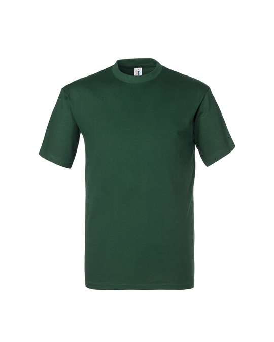 T-SHIRT COTONE VERDE BOTTIGLIA