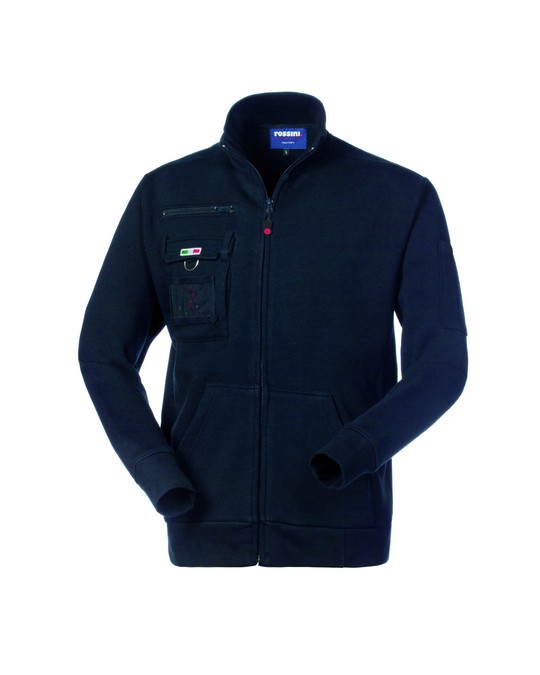 FELPA QUEBEC FULL ZIP BLU